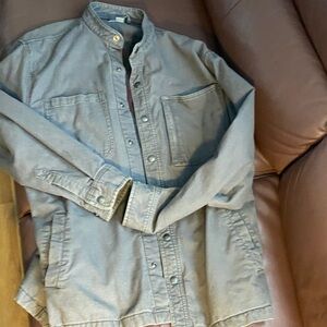 Men's Gray Lightweight Shirt Jacket